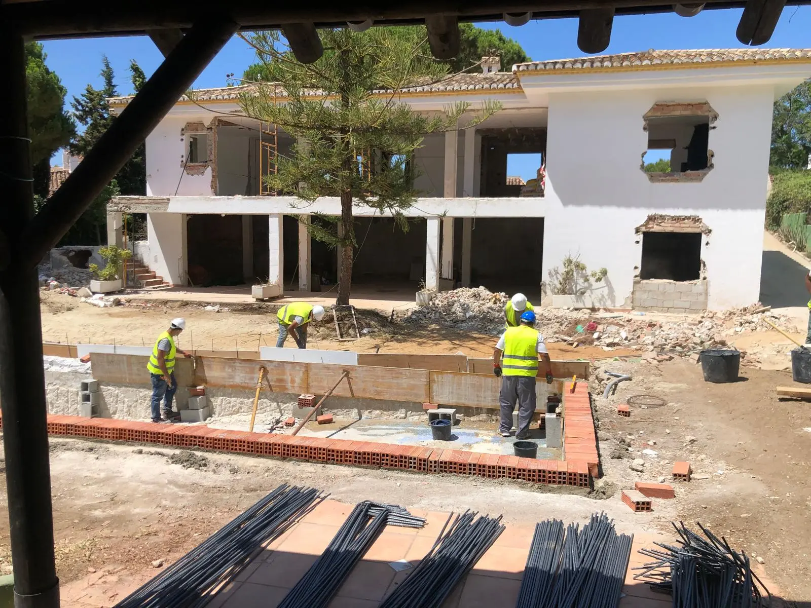 Proyecto de construcción de villa moderna